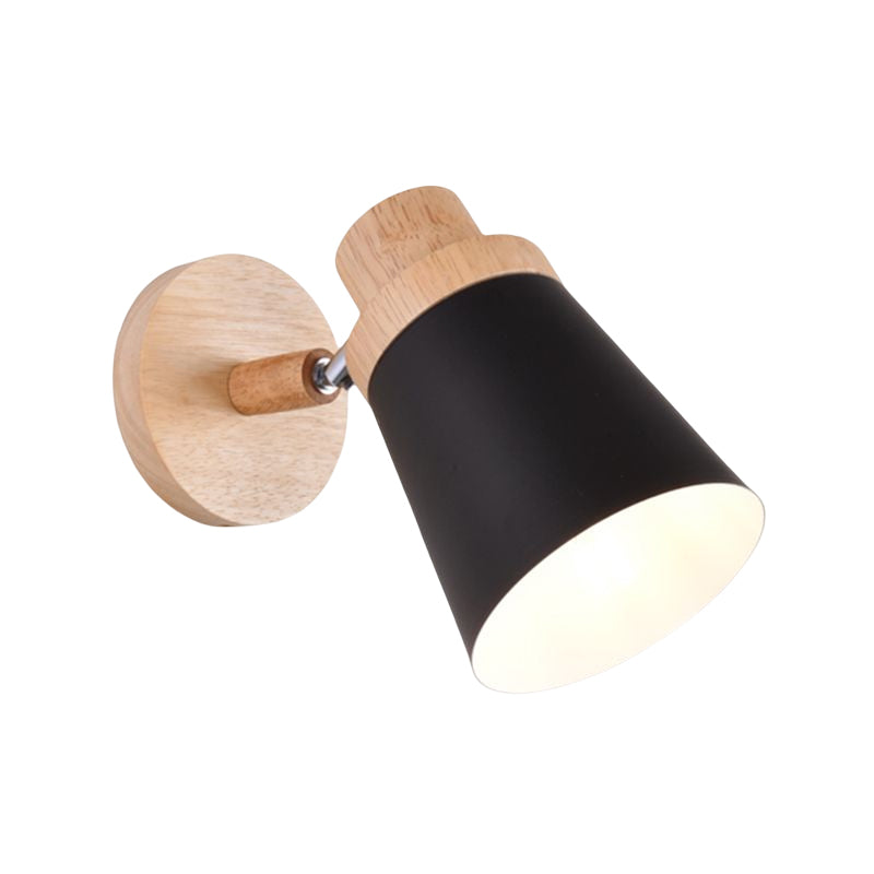 1-Light Tapered Wall Light Sconce Modern Style Metal Wall Mounted Lights