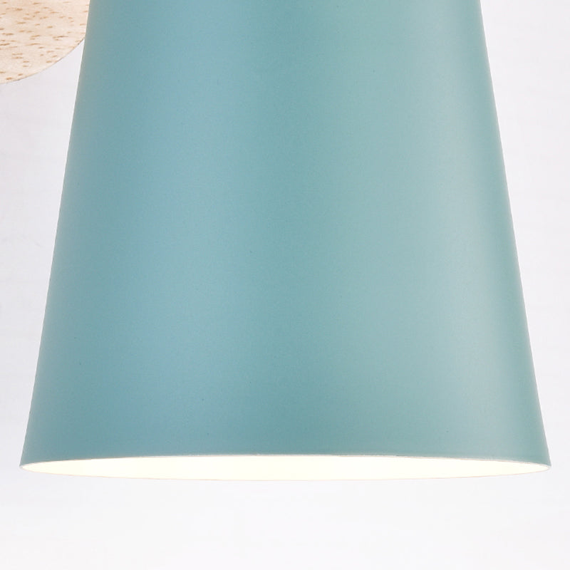 1-Light Tapered Wall Light Sconce Modern Style Metal Wall Mounted Lights