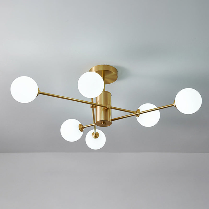 Modernism Sputnik Ceiling Light Globe Shaded Lighting for Hallway Foyer