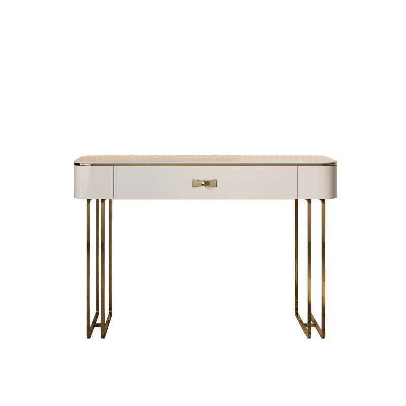 Beige Luxurious Vanity Set with Stool 2/4 Storage Drawers Dressing Table