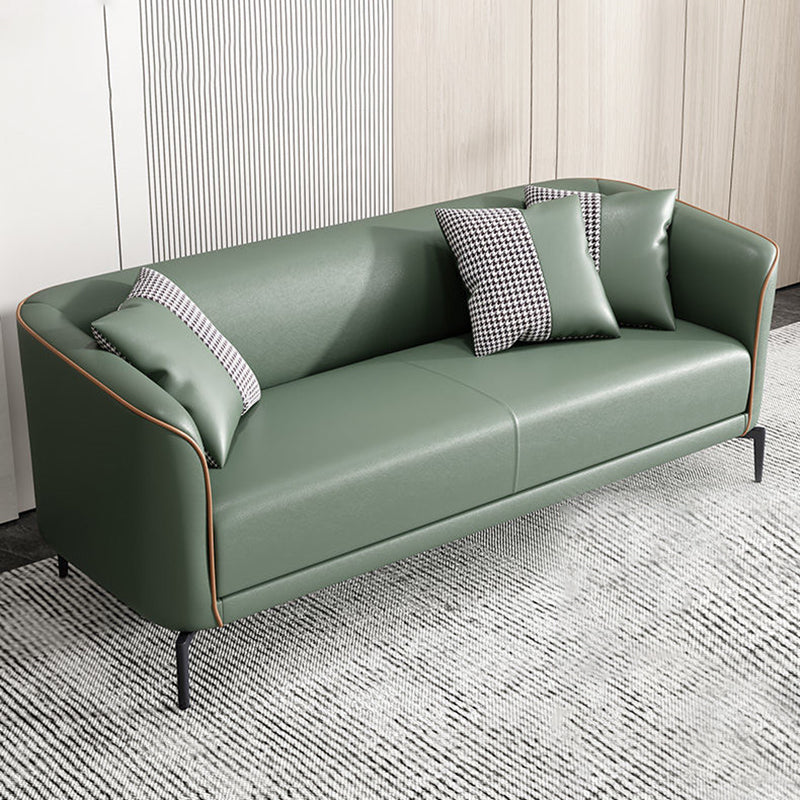 25.98" Wide Tuxedo Arm Sofa Stain Resistant Standard Sofa with 2 Pillow