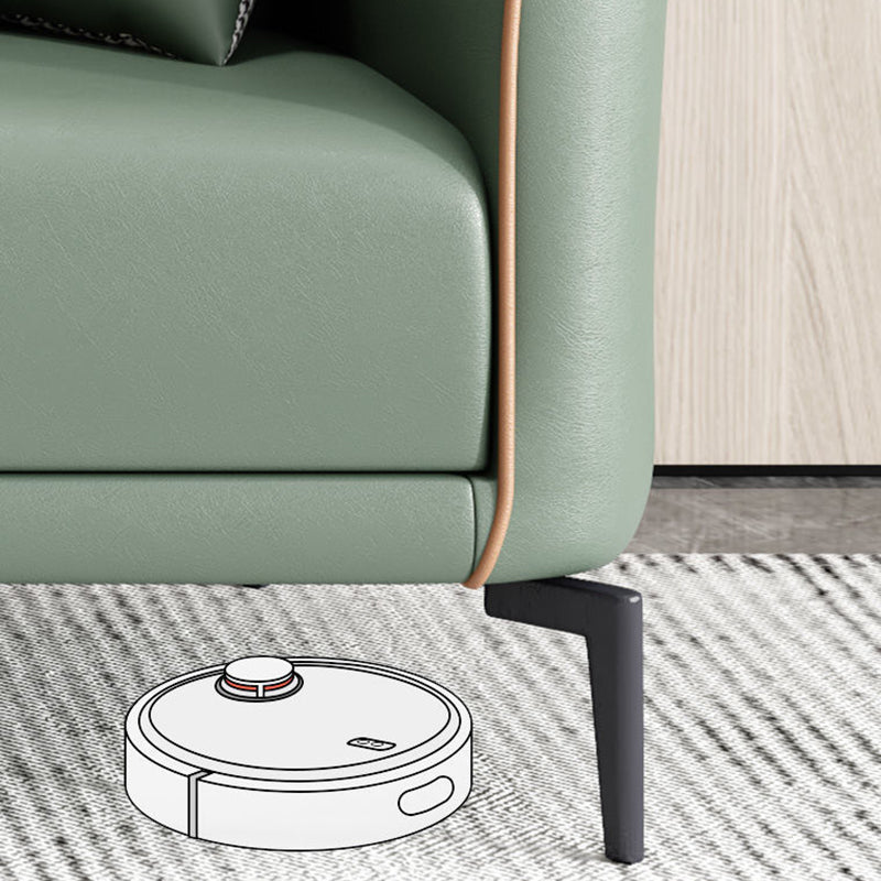 25.98" Wide Tuxedo Arm Sofa Stain Resistant Standard Sofa with 2 Pillow