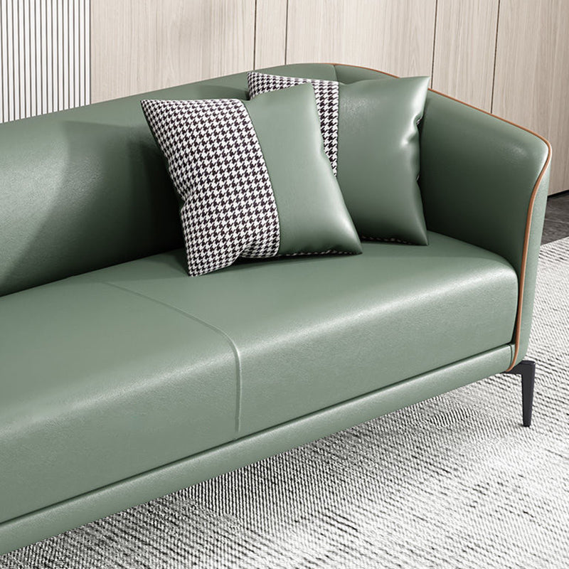 25.98" Wide Tuxedo Arm Sofa Stain Resistant Standard Sofa with 2 Pillow