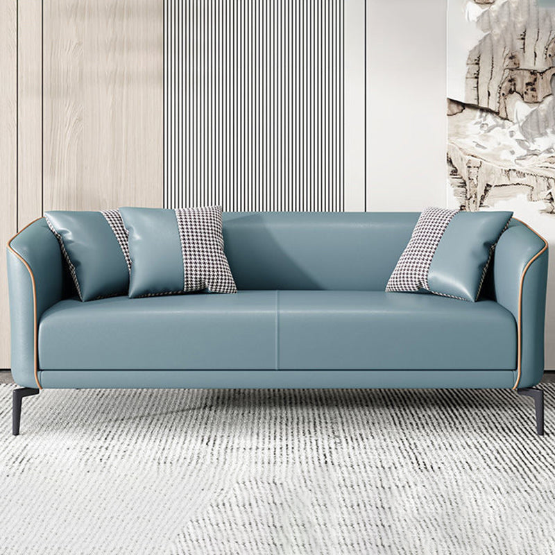 25.98" Wide Tuxedo Arm Sofa Stain Resistant Standard Sofa with 2 Pillow