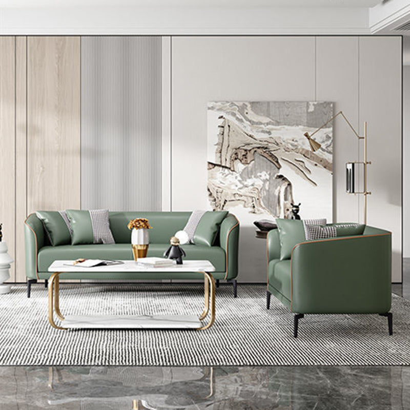 25.98" Wide Tuxedo Arm Sofa Stain Resistant Standard Sofa with 2 Pillow