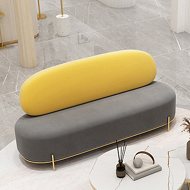 Contemporary Armless Sofa with Tight Back for Apartment Sofa