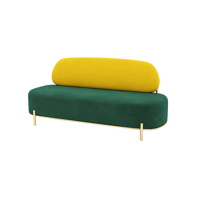 Contemporary Armless Sofa with Tight Back for Apartment Sofa