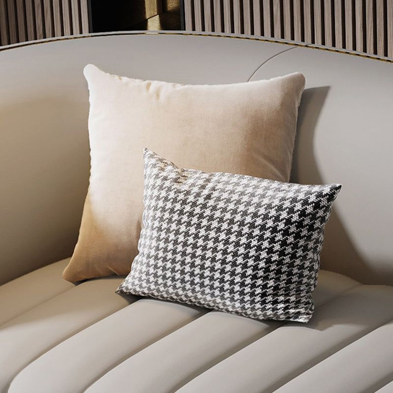 22.83" Wide Tuxedo Arm Sofa White Standard Sofa for Living Room