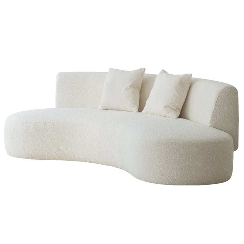 Contemporary 27.5" H Wool 2-3 Seater Armless Sofa For Living Room