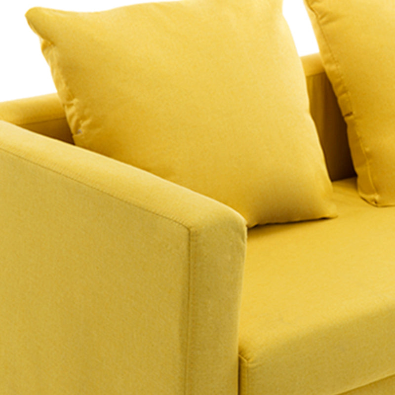 Contemporary Loose Back Standard Square Arm Slipcovered Seating