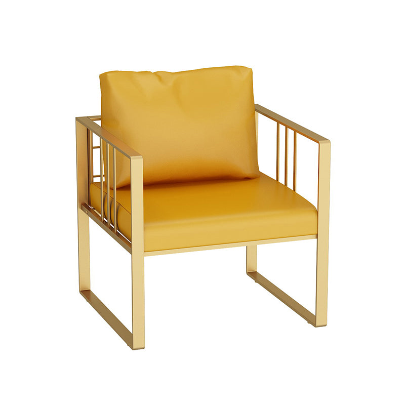 25.59" H Faux Leather Square Arm Sofa Contemporary Standard Sofa