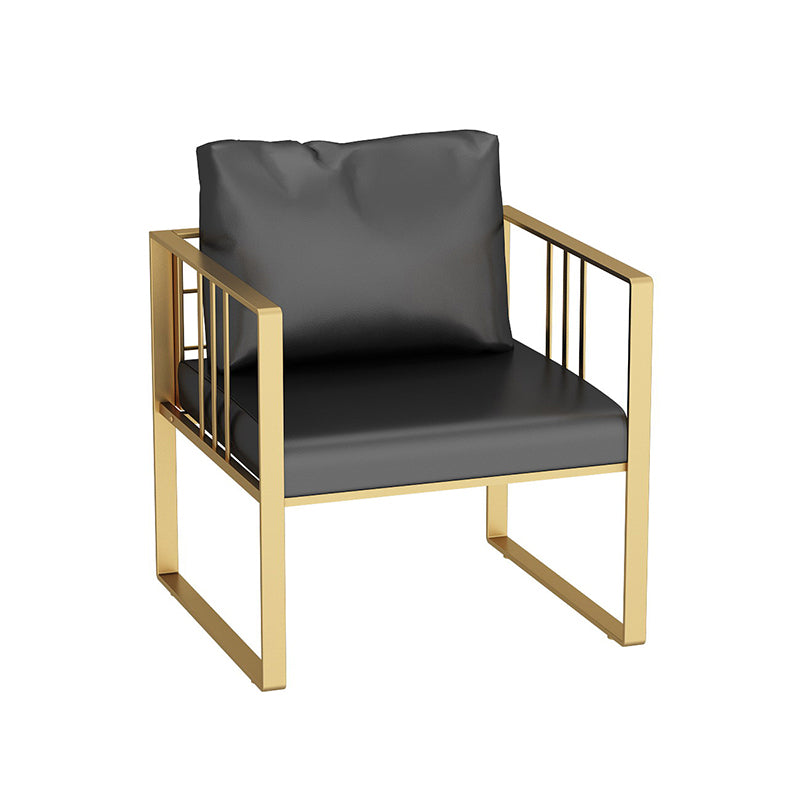 25.59" H Faux Leather Square Arm Sofa Contemporary Standard Sofa