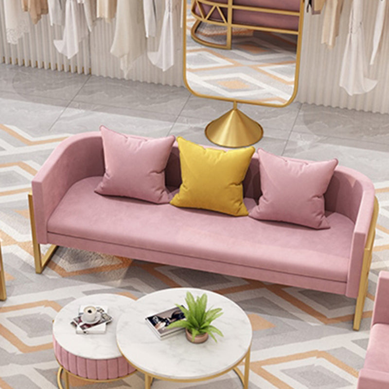 24.40" W x 29.52" H Velvet Tuxedo Arm Sofa Contemporary Standard Sofa