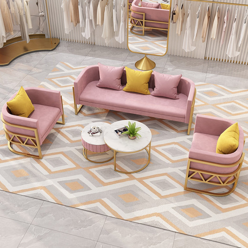 24.40" W x 29.52" H Velvet Tuxedo Arm Sofa Contemporary Standard Sofa