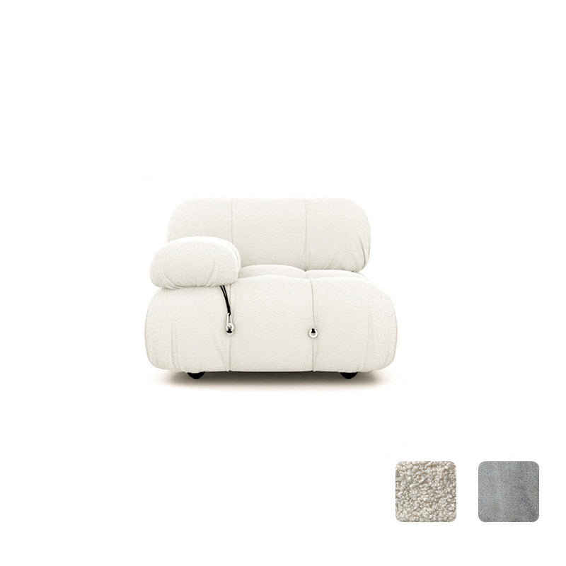 Modern Style Sofa Low Back Padded with Sponge Cushions Sofa Bed