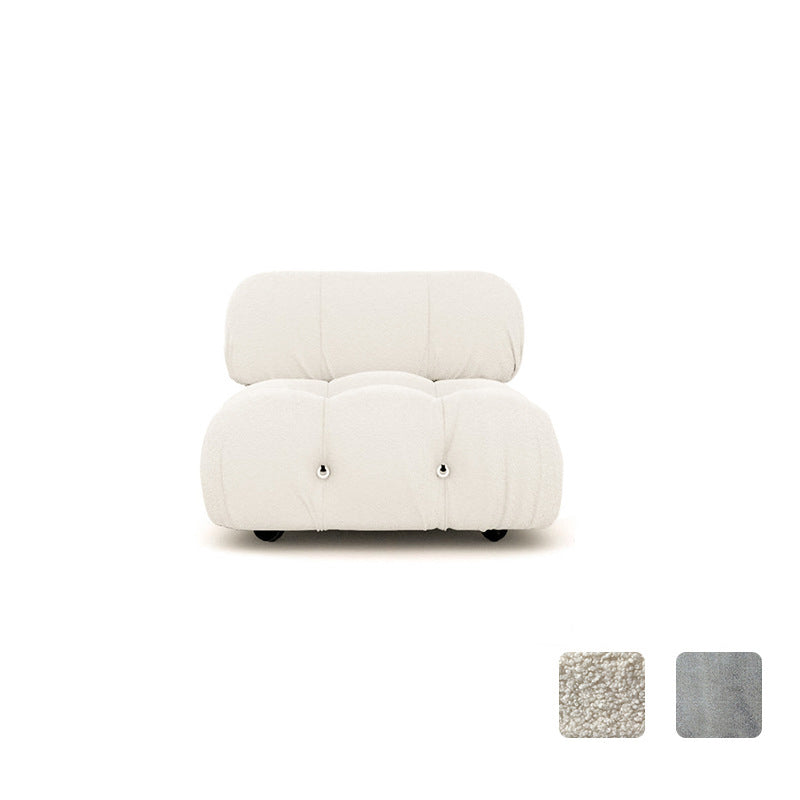Modern Style Sofa Low Back Padded with Sponge Cushions Sofa Bed