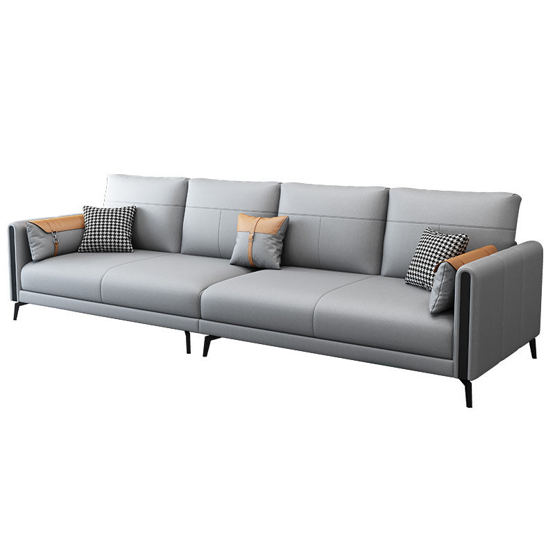 Living Room Sectionals 35" Faux leather Sectional Sofa,Contemporary