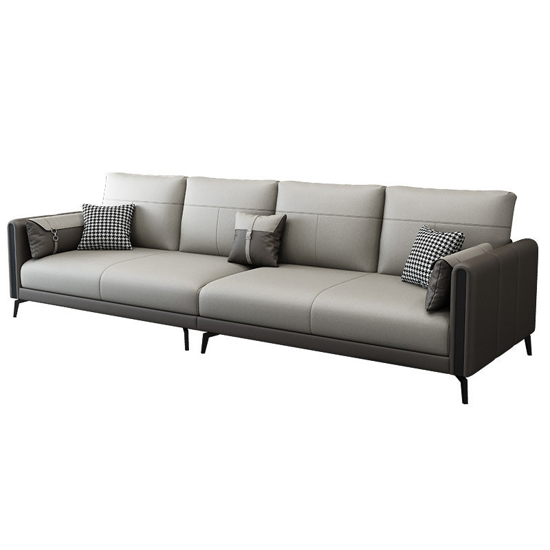 Living Room Sectionals 35" Faux leather Sectional Sofa,Contemporary