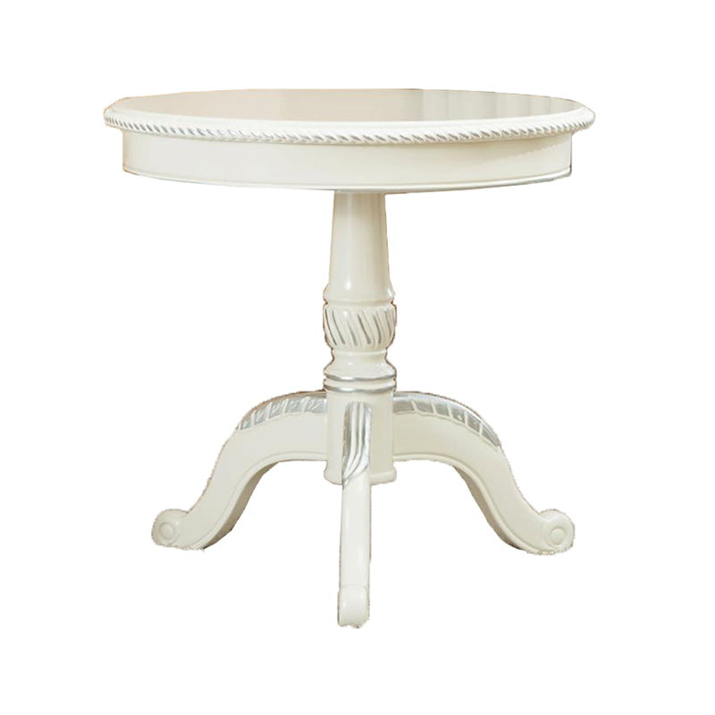 French Country Style Round Old Solid Wood Table 3 Legs Coffee Table