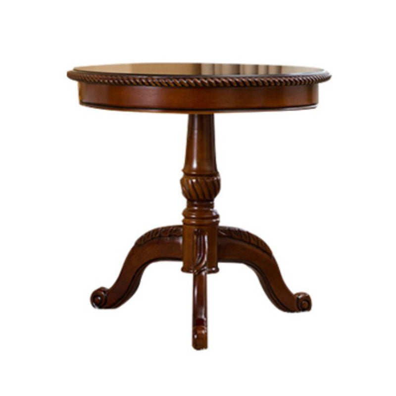 French Country Style Round Old Solid Wood Table 3 Legs Coffee Table