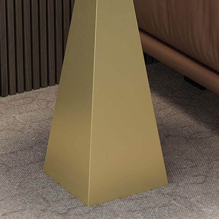 19.6"/23.6" Wide Modern Slate Round Side Table Pedestal End Table