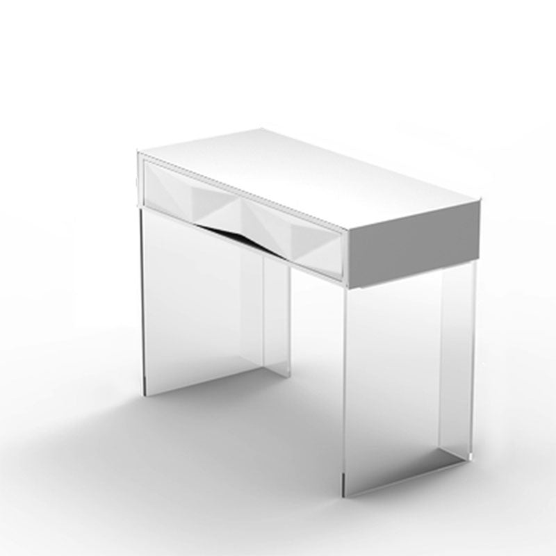 Modern Makeup Dressing Table Stool Set with 1/2 Storage Drawers