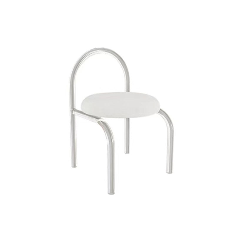 Modern Engineered Wood Makeup Dressing Table Stool Black/ White