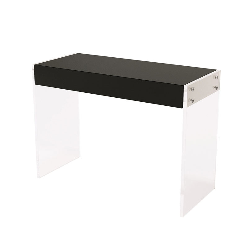 Modern Engineered Wood Makeup Dressing Table Stool Black/ White