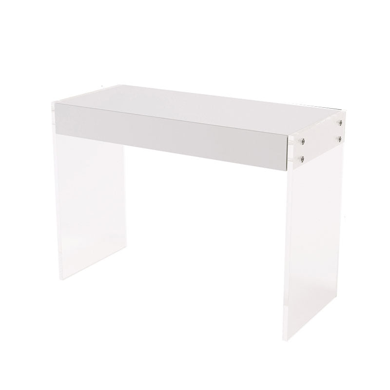 Modern Engineered Wood Makeup Dressing Table Stool Black/ White