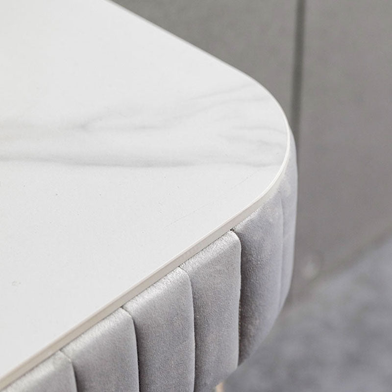 Stone Top Make-up Vanity Table Modern Style Vanity Desk with Drawers