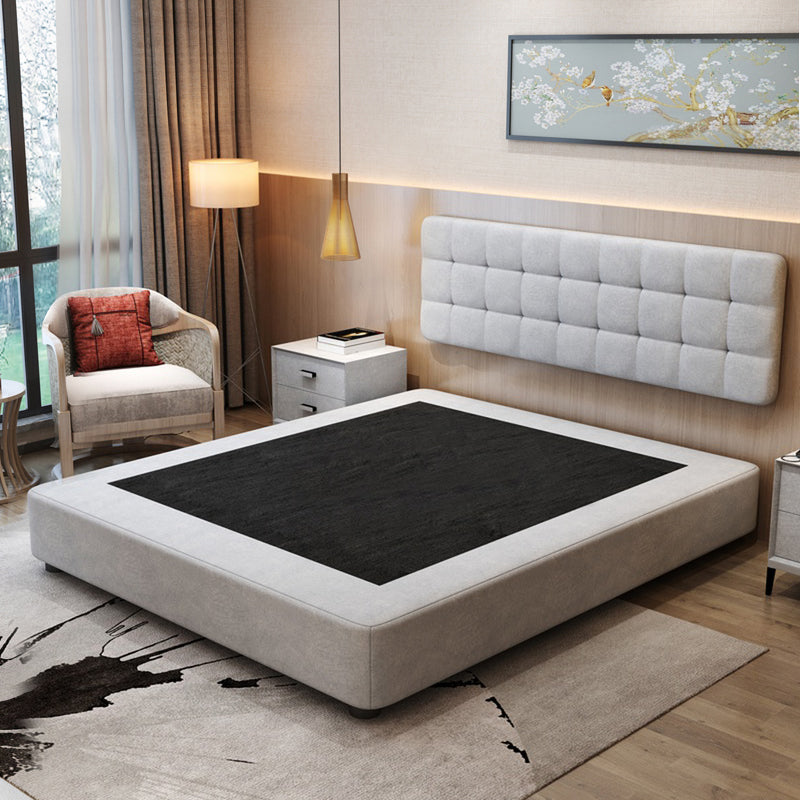 Contemporary Upholstered Wooden Bed Frame , 9.84" Platform Bed