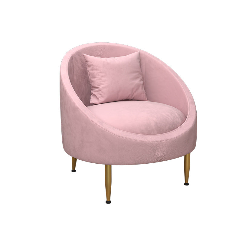 Velvet Slopped Arm Sofa Contemporary with Sewn Pillow Back for Apartment