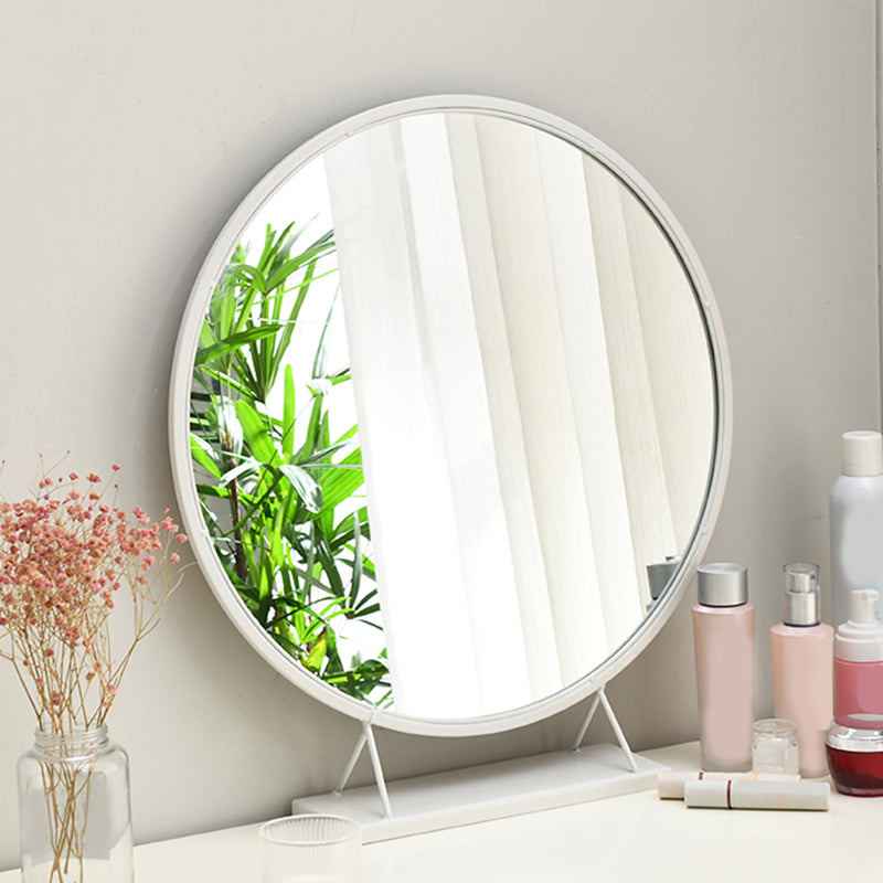 White Solid Wood Vanity Dressing Table Set Bedroom Make-up Vanity Table - 30.7" H