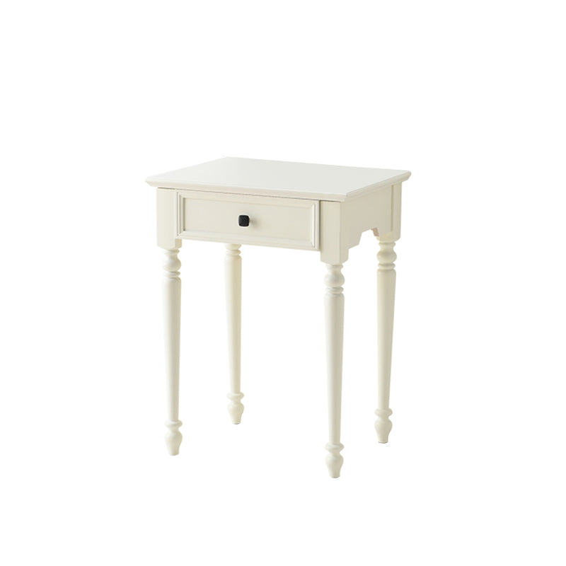 White Solid Wood Vanity Dressing Table Set Bedroom Make-up Vanity Table - 30.7" H