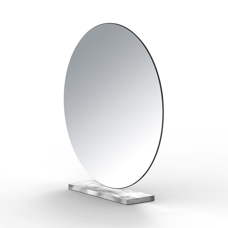 Contemporary 2 Drawers Vanity Table with Mirror & Stool Clear Acrylic Vanity Table Set