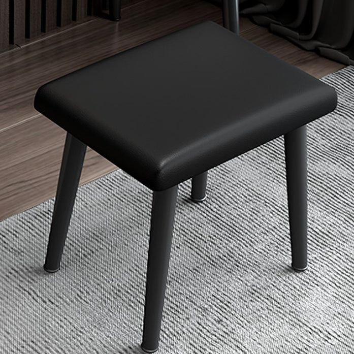 Contemporary Stone Makeup Dressing Table 2-Drawer Vanity Table Set