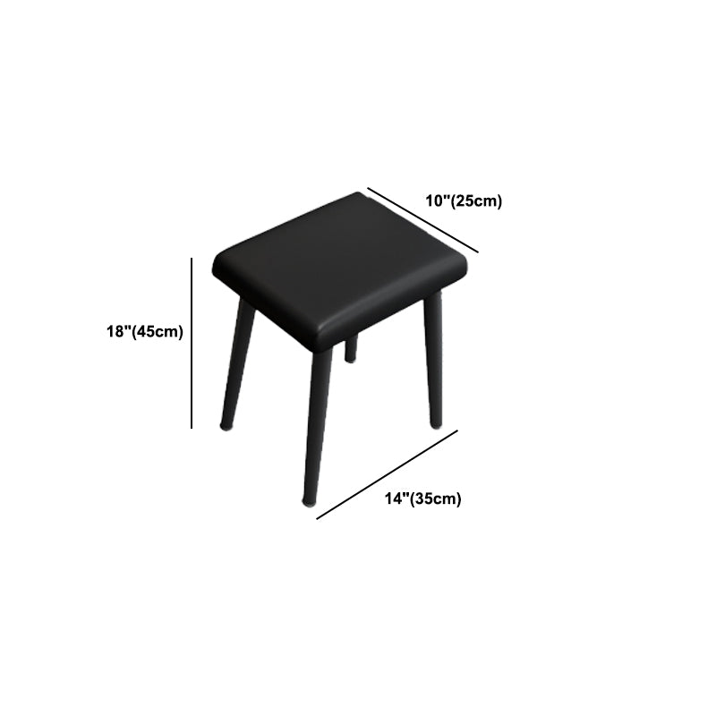 Contemporary Stone Makeup Dressing Table 2-Drawer Vanity Table Set