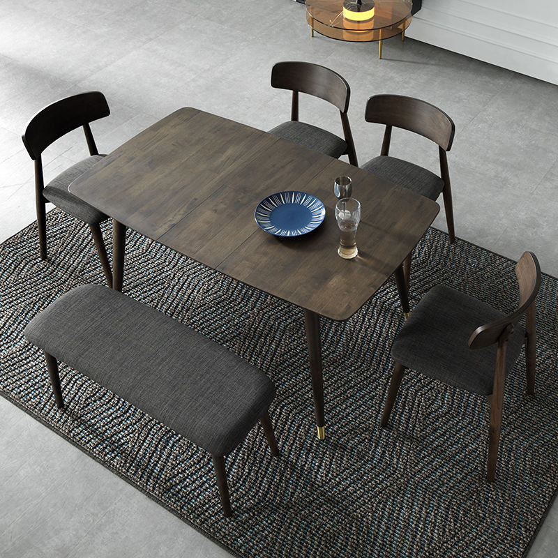 Traditional Luxury Furniture Rectangle Solid Wood Dining Site Table for Home