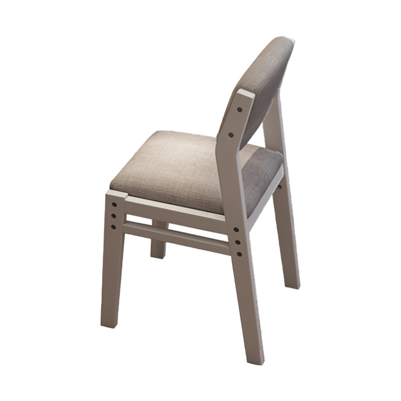 Contemporary Style Dining Wooden Chair Kitchen Dining Open Back Armless Chairs