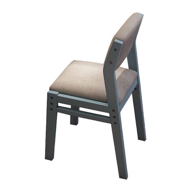 Contemporary Style Dining Wooden Chair Kitchen Dining Open Back Armless Chairs