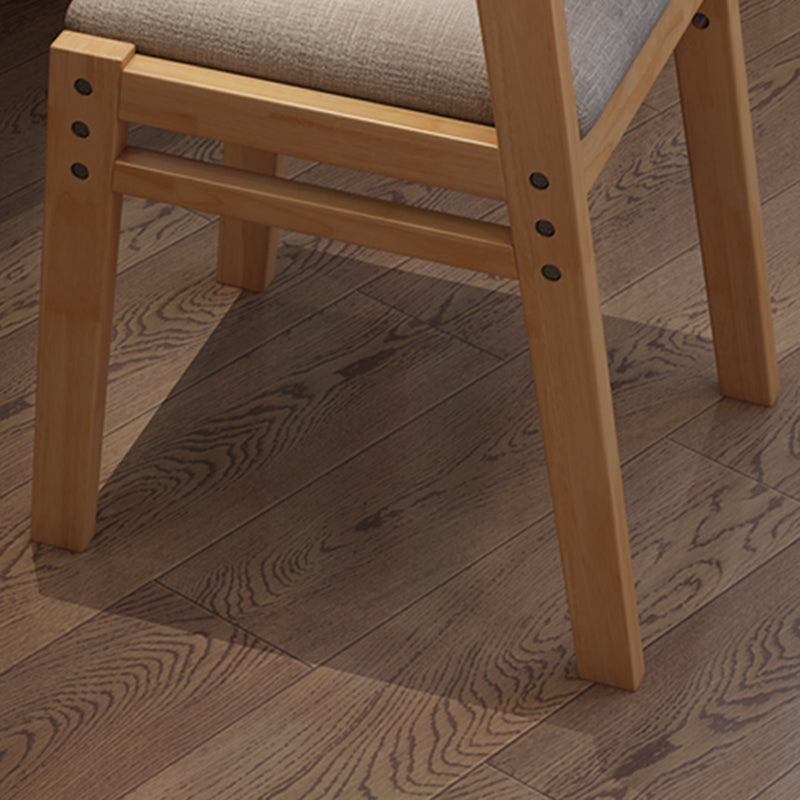 Contemporary Style Dining Wooden Chair Kitchen Dining Open Back Armless Chairs