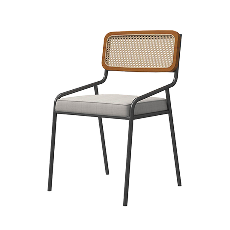 Industrial Open Back Dining Chair Fabric Dining Chairs for Home