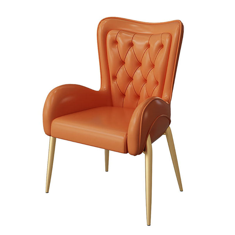 Nordic Style Metal Dining Chairs Upholstered Side Chair for Restaurant Use