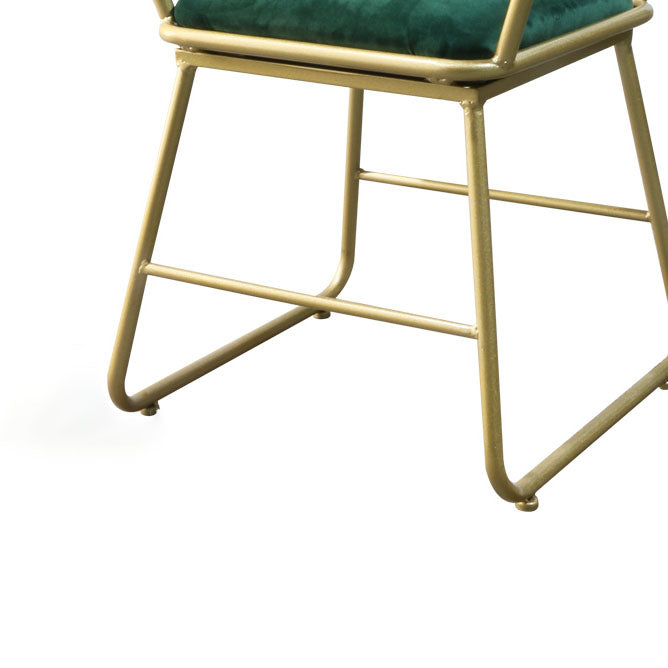 Nordic Metal Dining Room Chairs Slat Back Side Chair for Restaurant Use