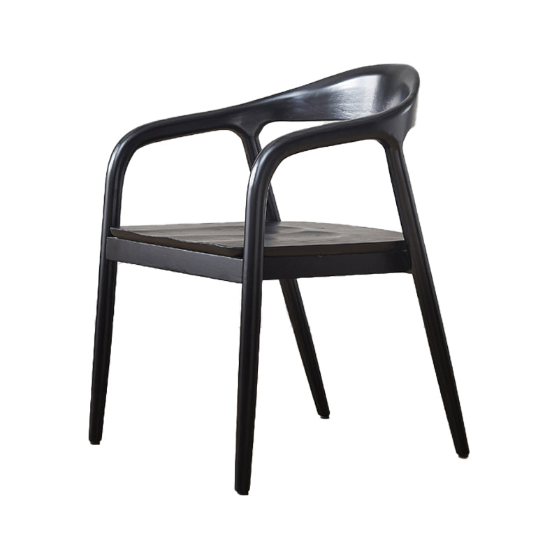 Traditional Style Dining Chairs Kitchen Arm Dining Chairs with Wooden Legs