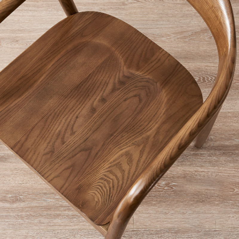 Traditional Style Dining Chairs Kitchen Arm Dining Chairs with Wooden Legs