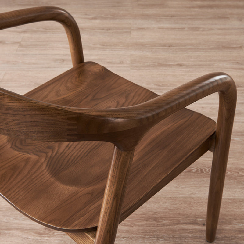 Traditional Style Dining Chairs Kitchen Arm Dining Chairs with Wooden Legs