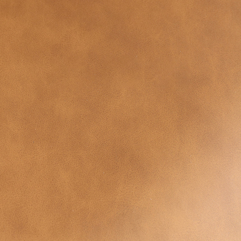 Contemporary Armless Chair Matte Finish Leather Curved Parsons Side Chair for Home