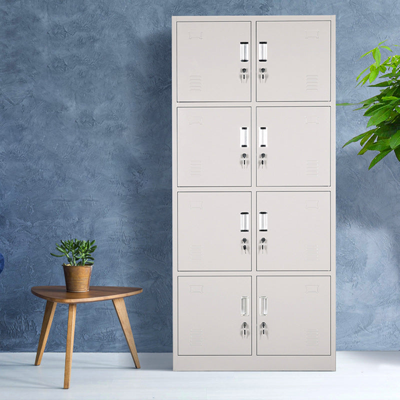 Hinged Wardrobe Cabinet Contemporary Metal Wardrobe Armoire for Bedroom