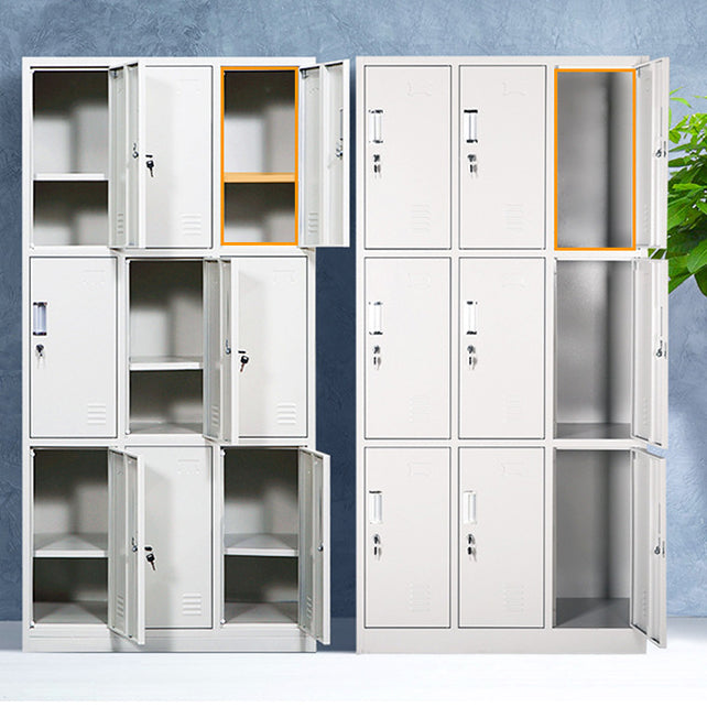 Hinged Wardrobe Cabinet Contemporary Metal Wardrobe Armoire for Bedroom